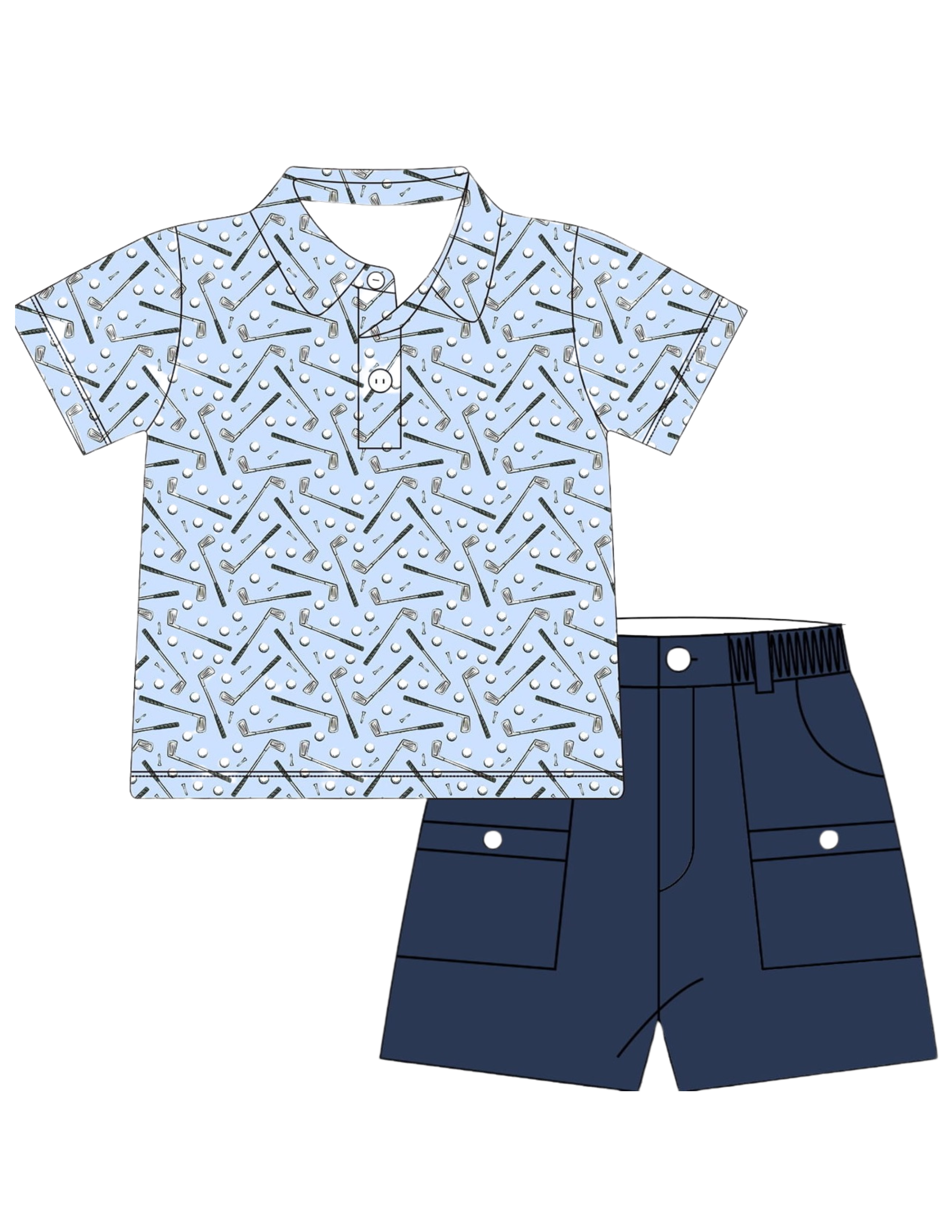 Golf Club Polo Set