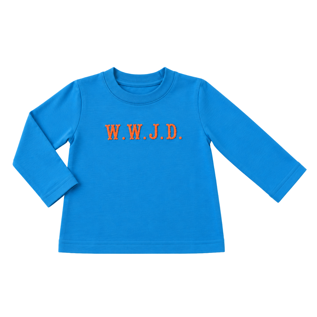 WWJD Blue Long Sleeve Top - ETA November 2026