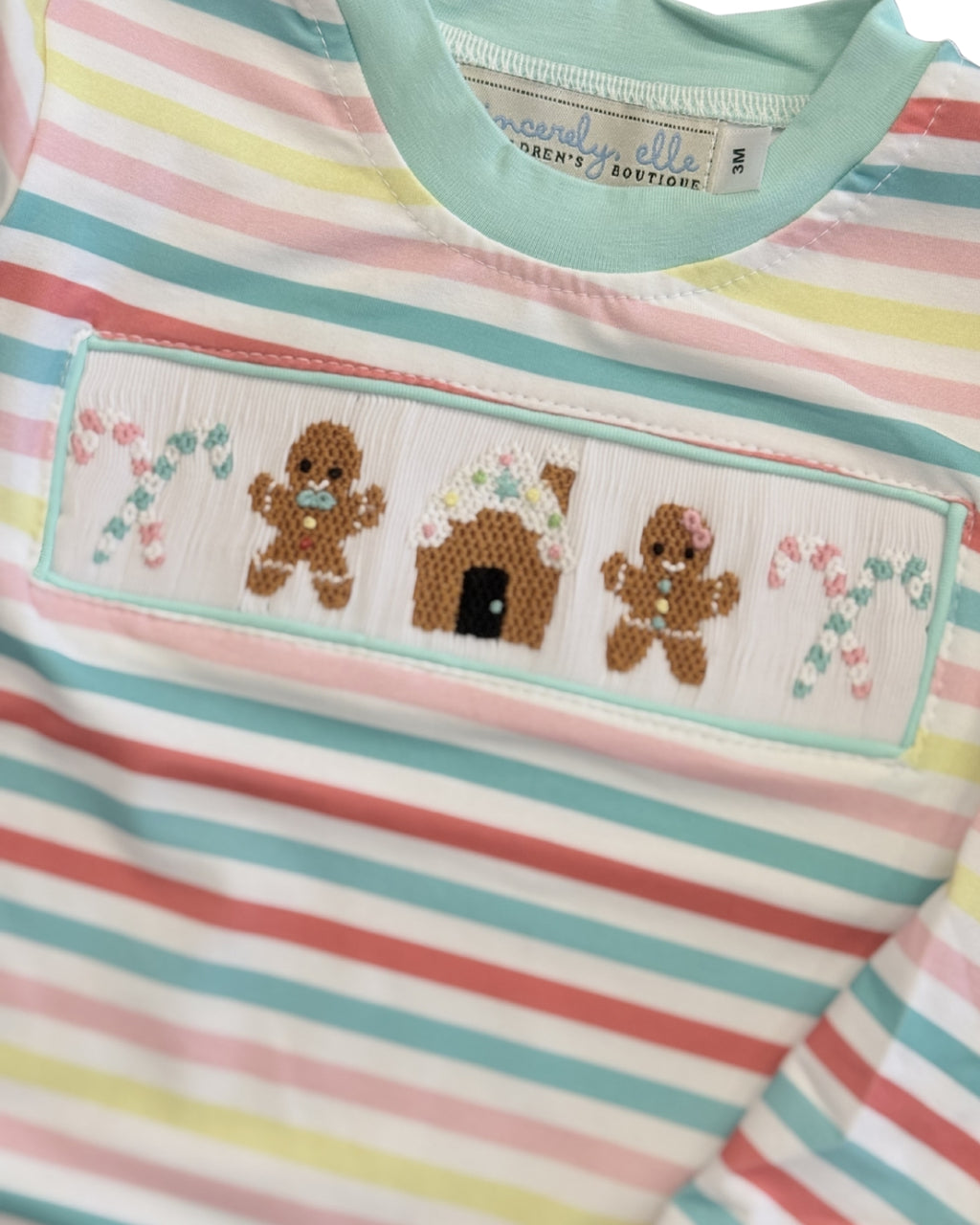 Gingerbread Lane Hand Smocked Romper