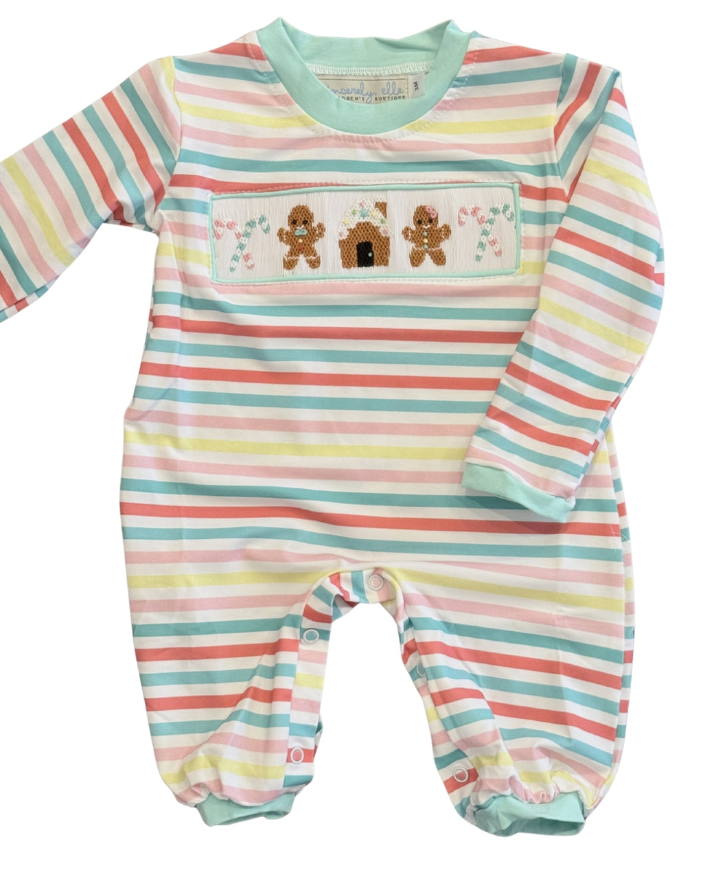 Gingerbread Lane Hand Smocked Romper