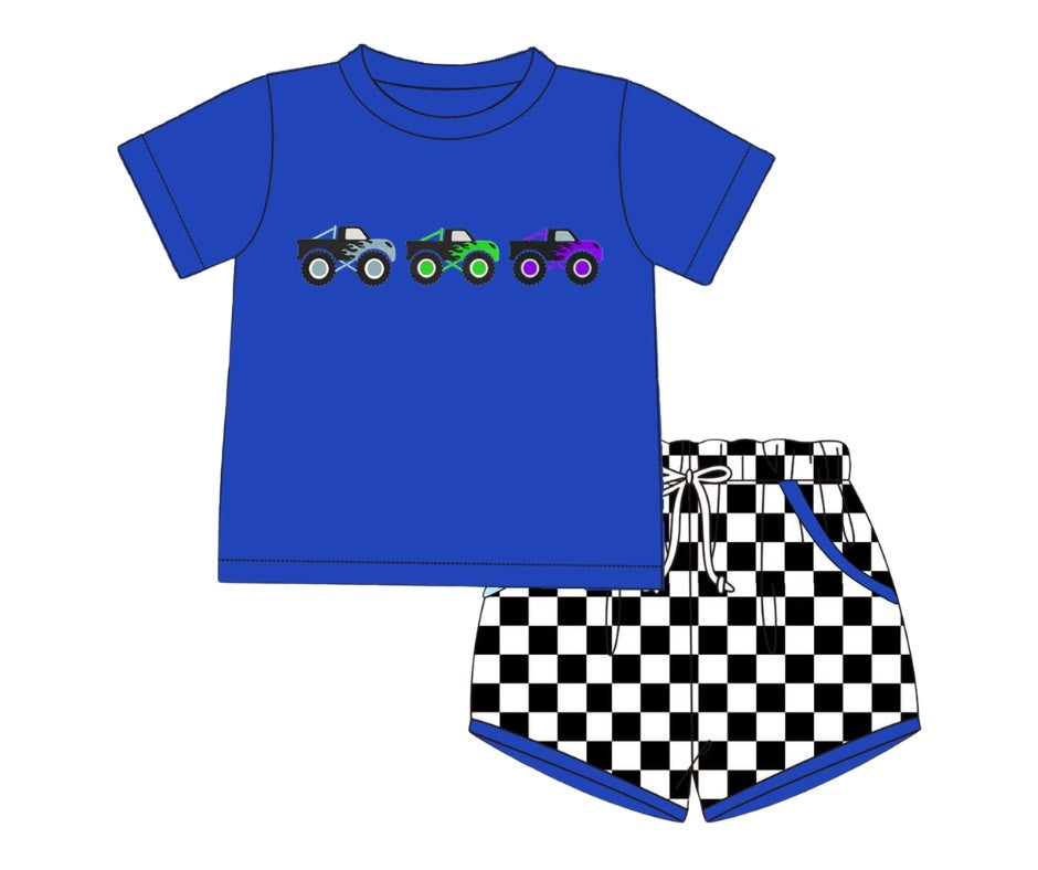 Monster Truck Toddler Short Set - ETA June