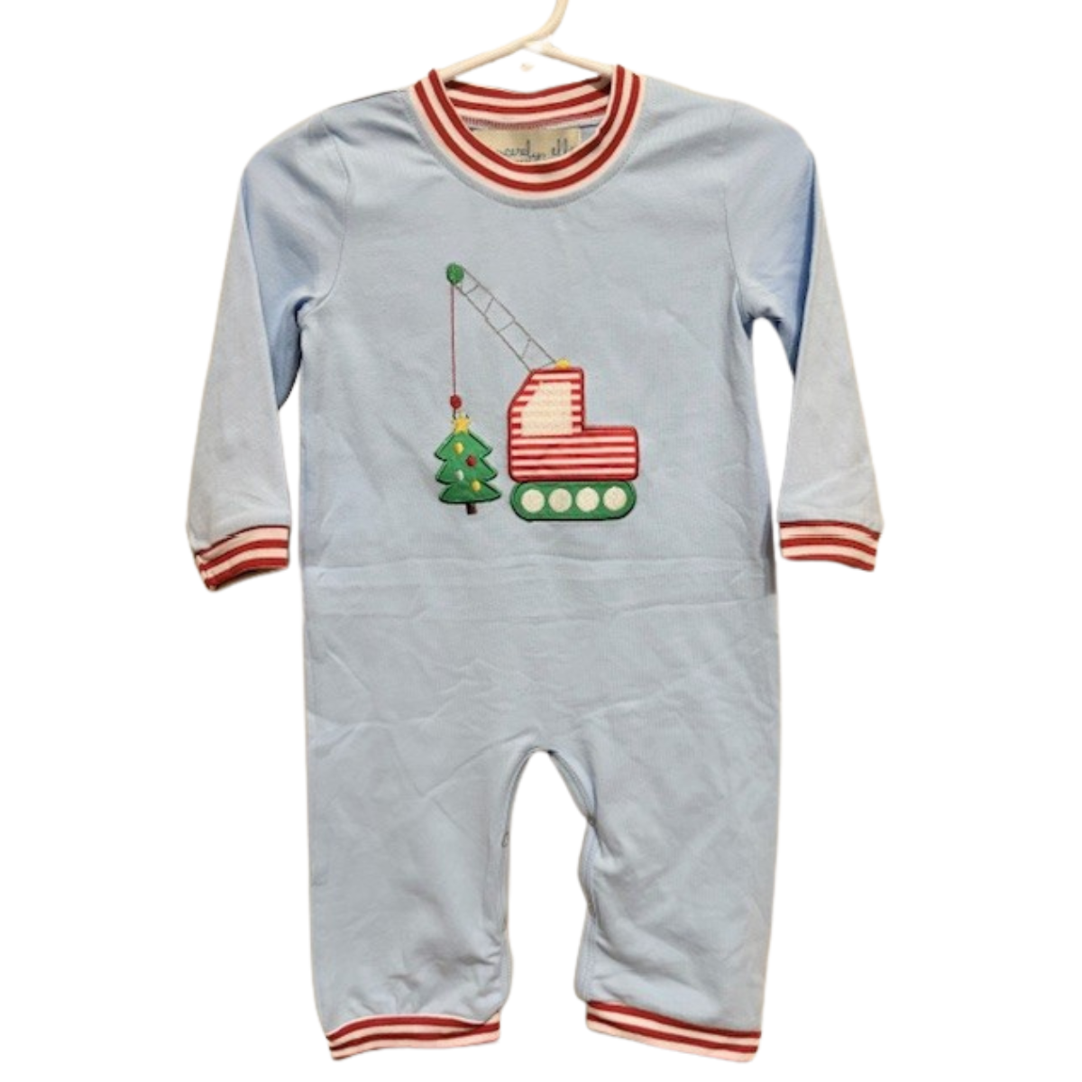 Boys Christmas Crane Romper