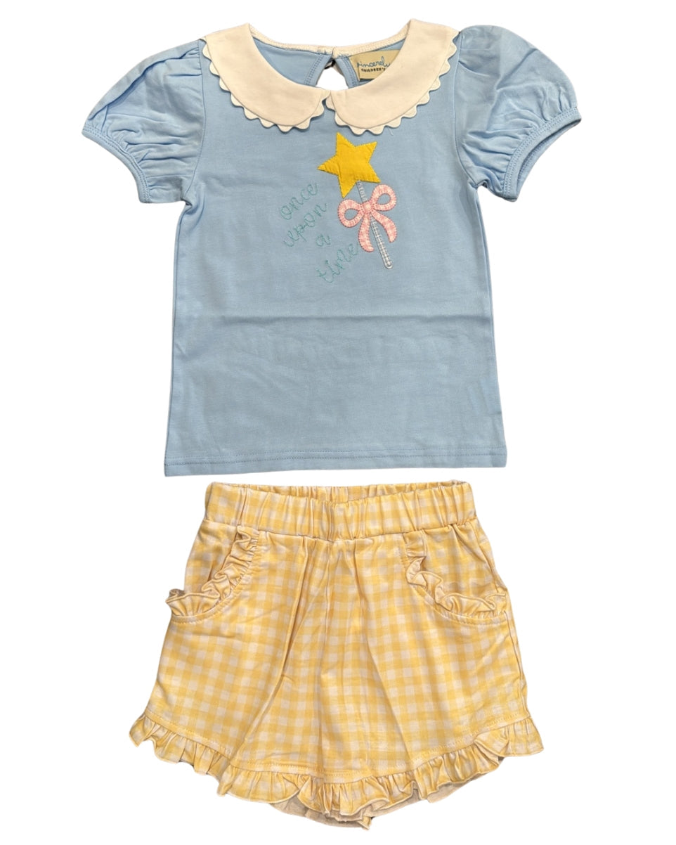 Once Upon a Time Gingham Short Set
