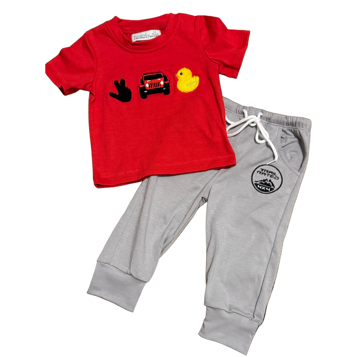 Boys Beep Beep Pants Set