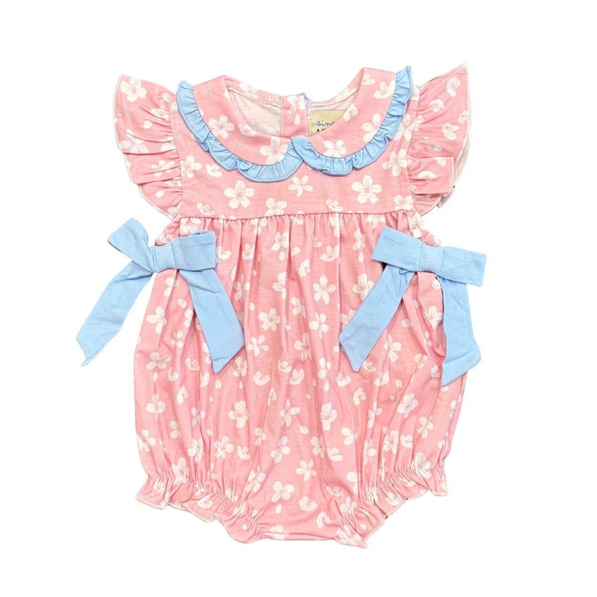 Girls Pink Floral Bubble