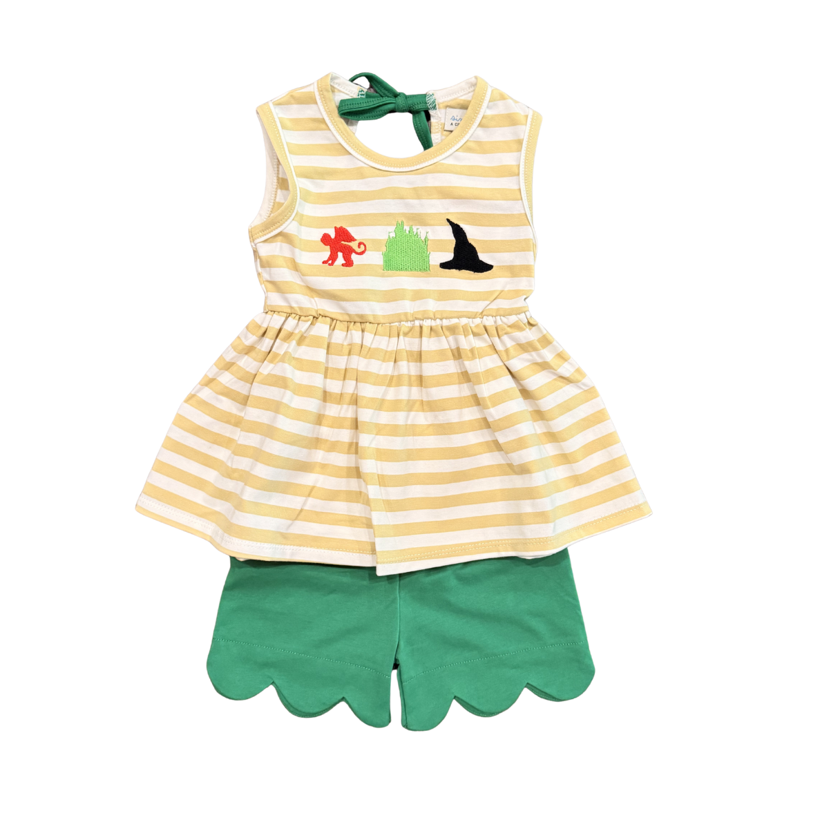 Girls Emerald City Scalloped Short Set