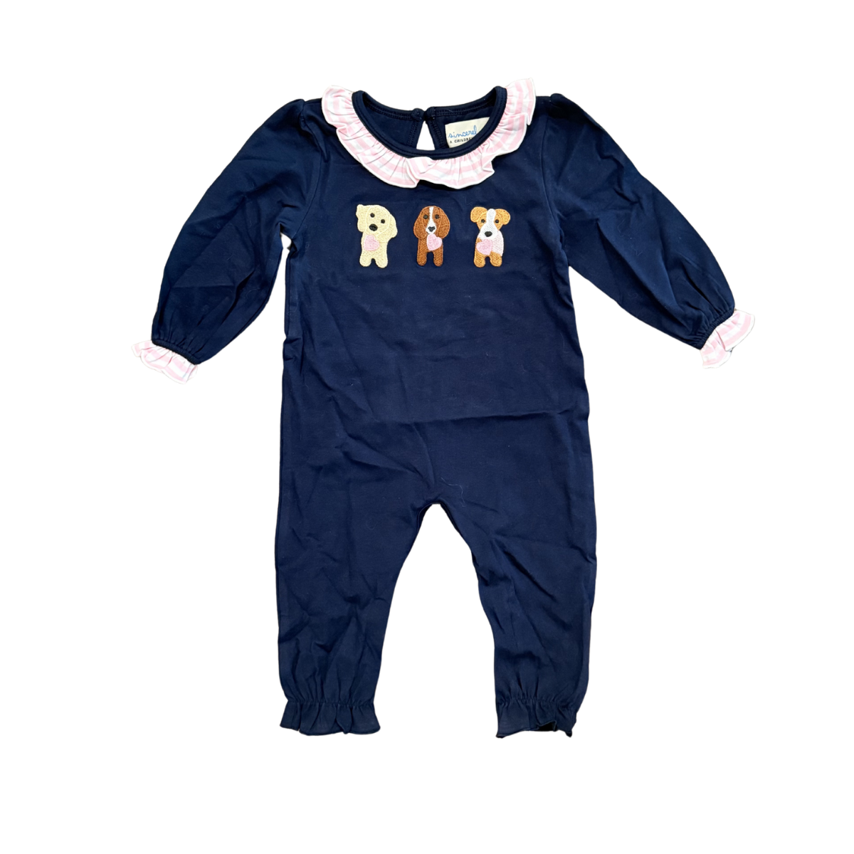 Girls Puppy Dog Romper