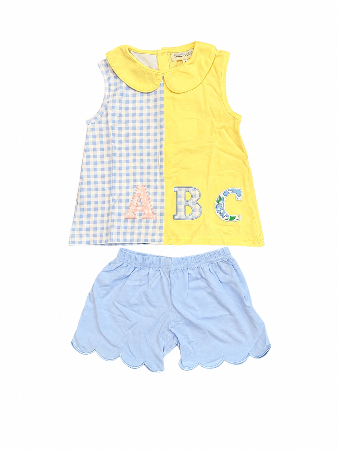 Alphabet Adventures Scalloped Short Set