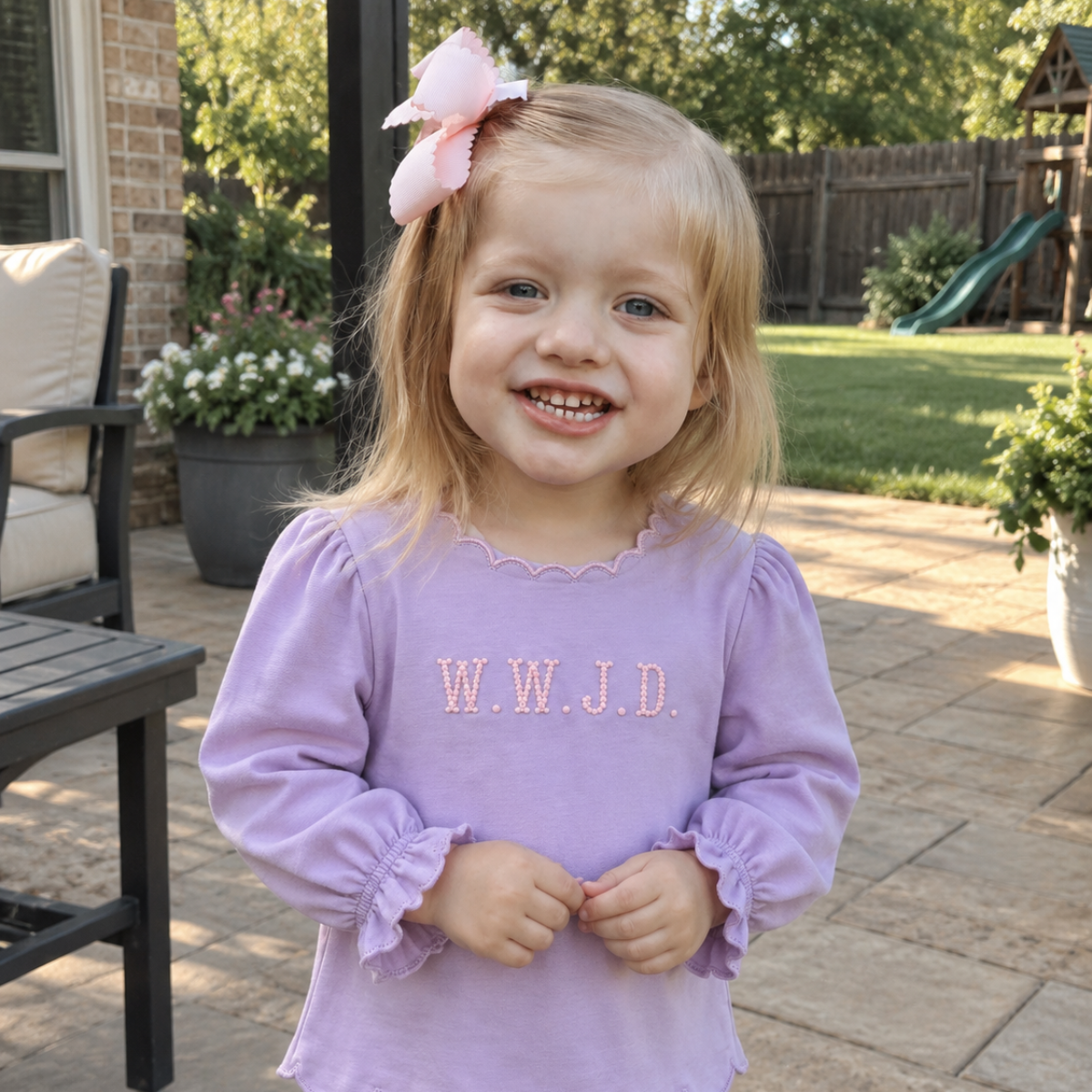 WWJD Violet Long Sleeve Top - ETA November 2026