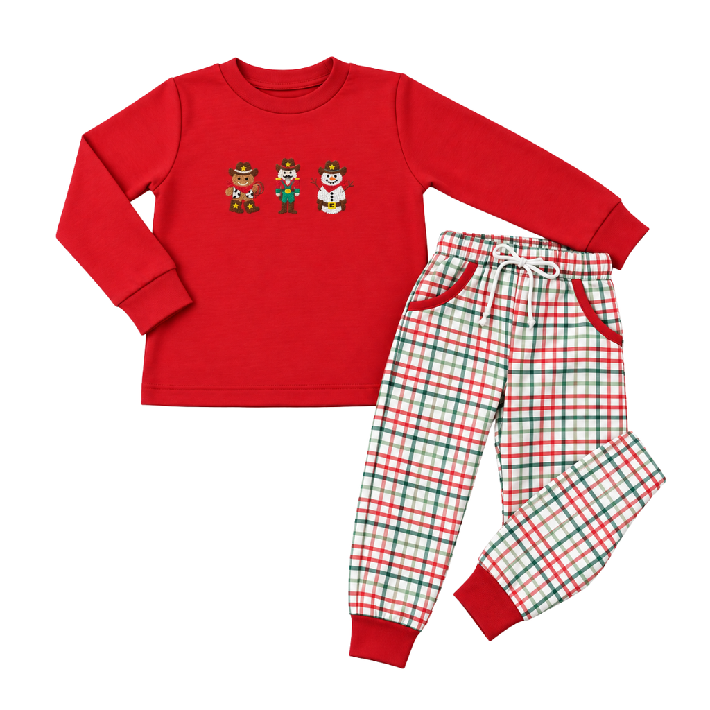 Boys Christmas Cowboy Pants Set - ETA November 2026