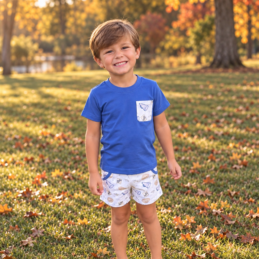 Boys Football Shorts Set