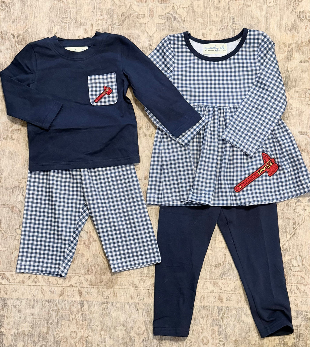 Girl Baseball in the South Pant Set