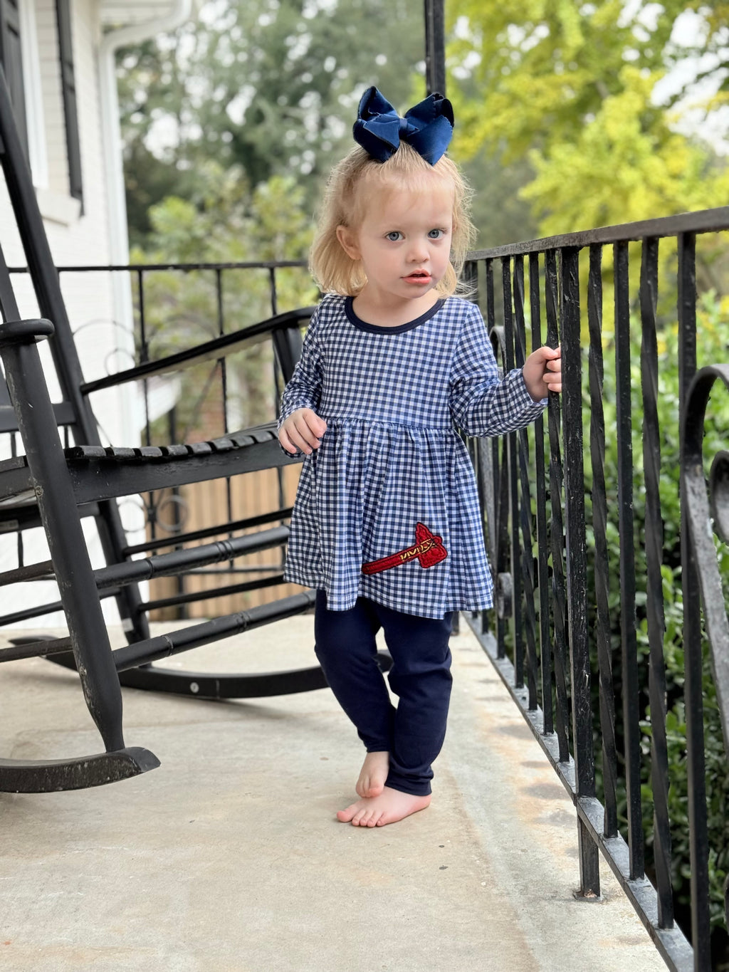 Girl Baseball in the South Pant Set