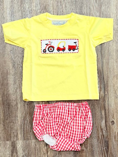 Vintage Ride-On Toys Handsmocked Diaper Set