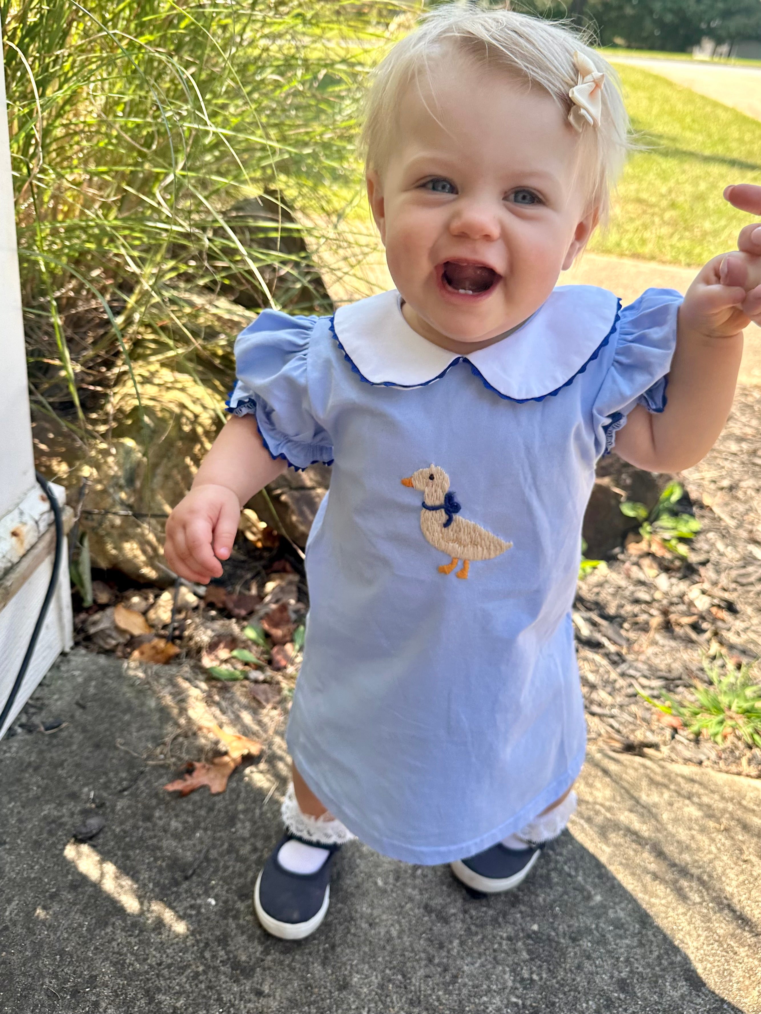 Hand Embroidered Goose Dress