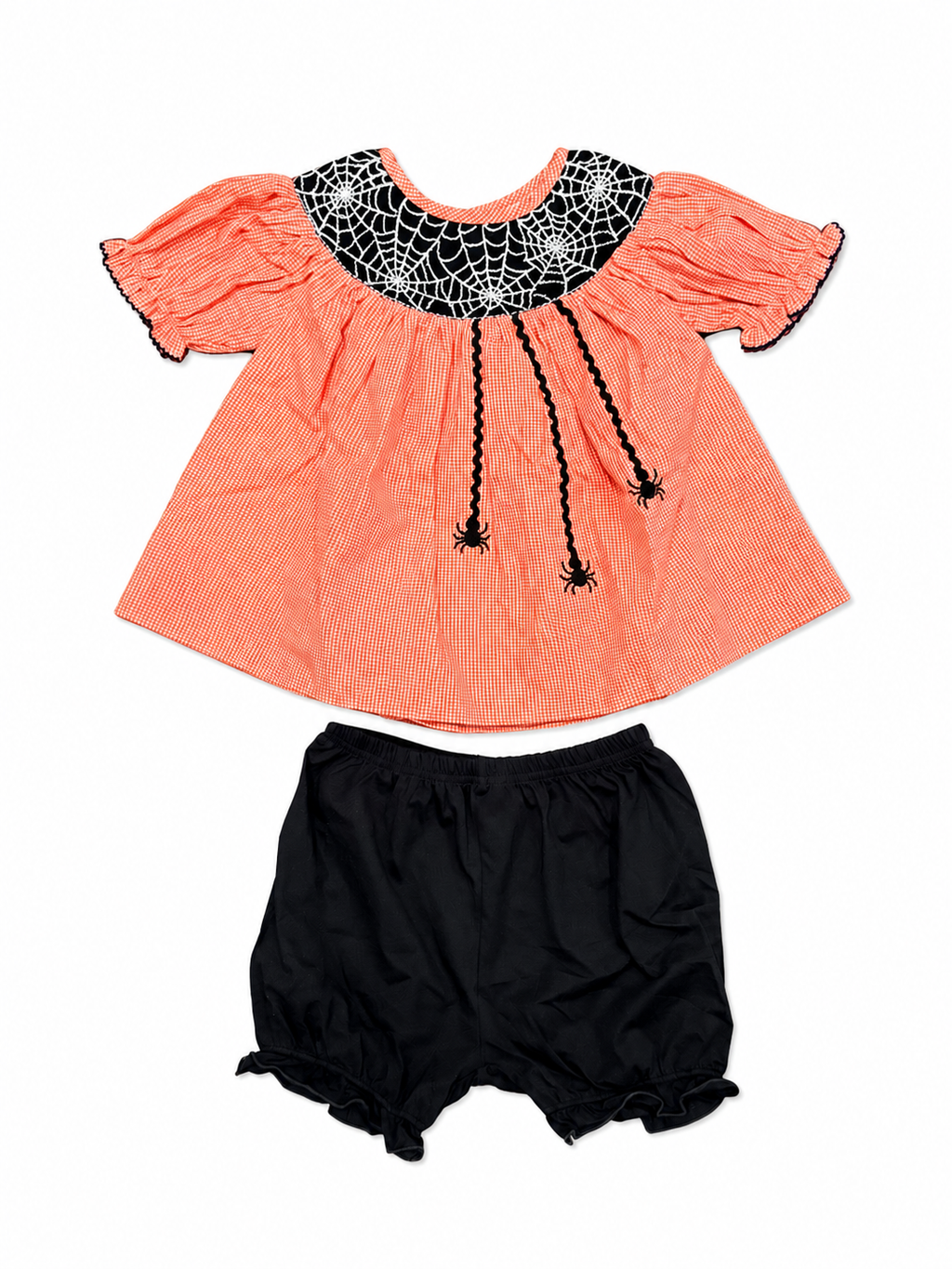 Spooky Web Hand Smocked Britches Set