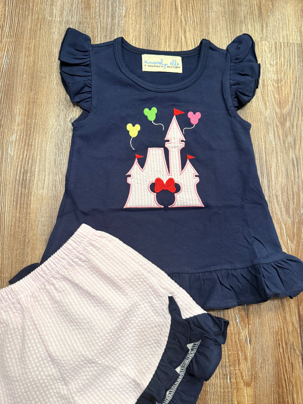 Balloon Castle - Girl Short Set
