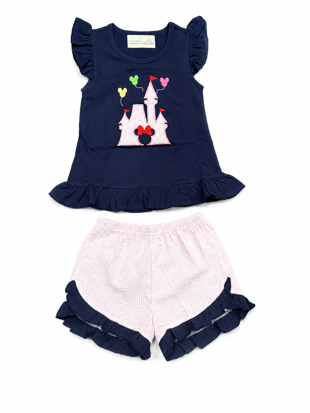 Balloon Castle - Girl Short Set