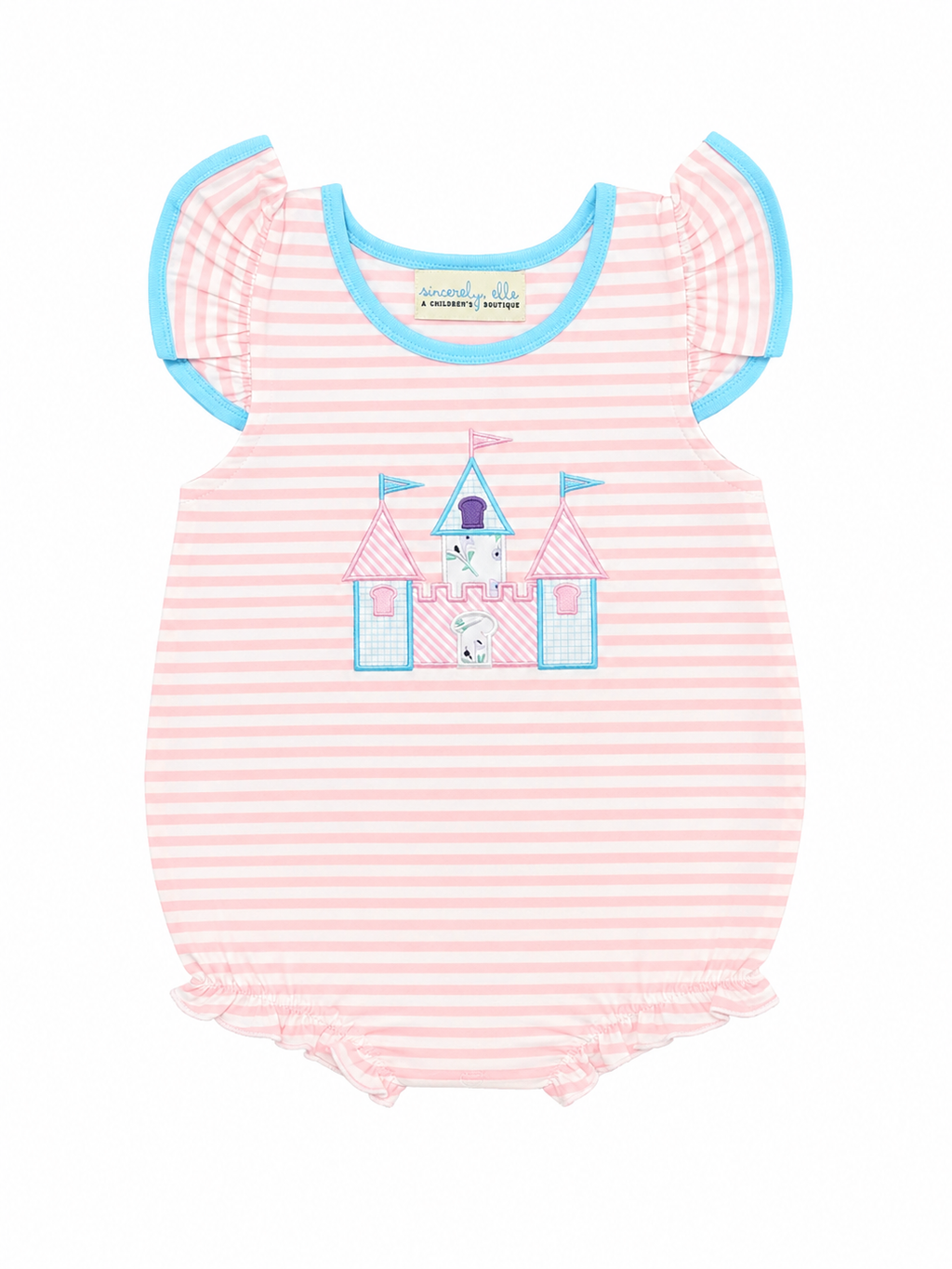 Castle Flag Bubble - Infant and Toddler Girl Outfit