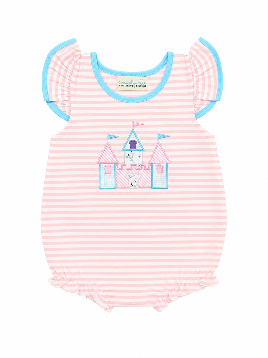 Castle Flag Bubble - Infant and Toddler Girl Outfit