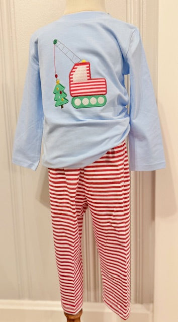 Christmas Crane Pant Set