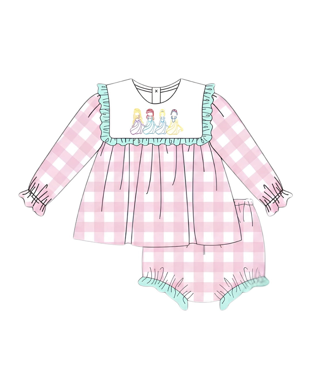 Pretty in Pink Princess Bloomie Set - ETA Jan27