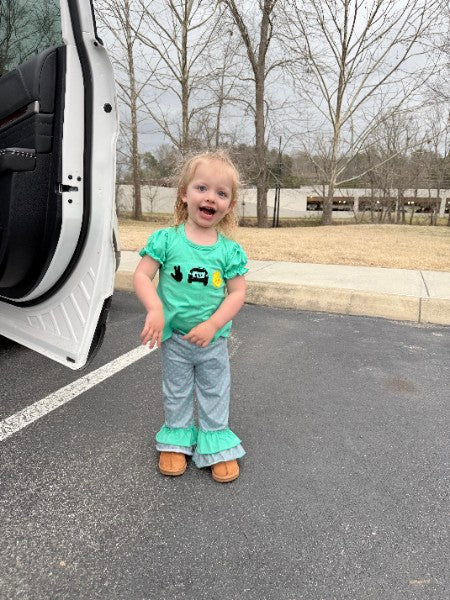 Girls Beep Beep Pants Set