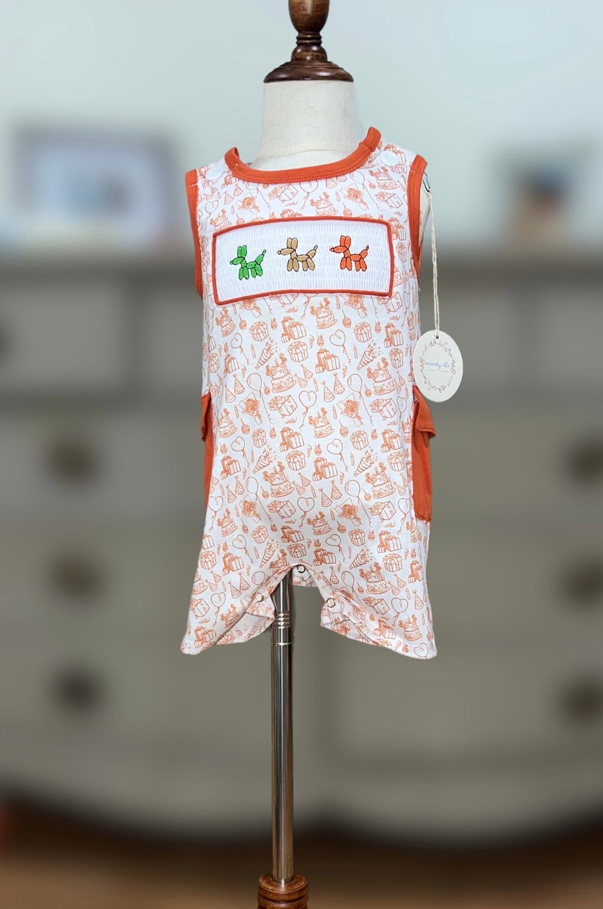 Boy Party Animal Romper - SALE