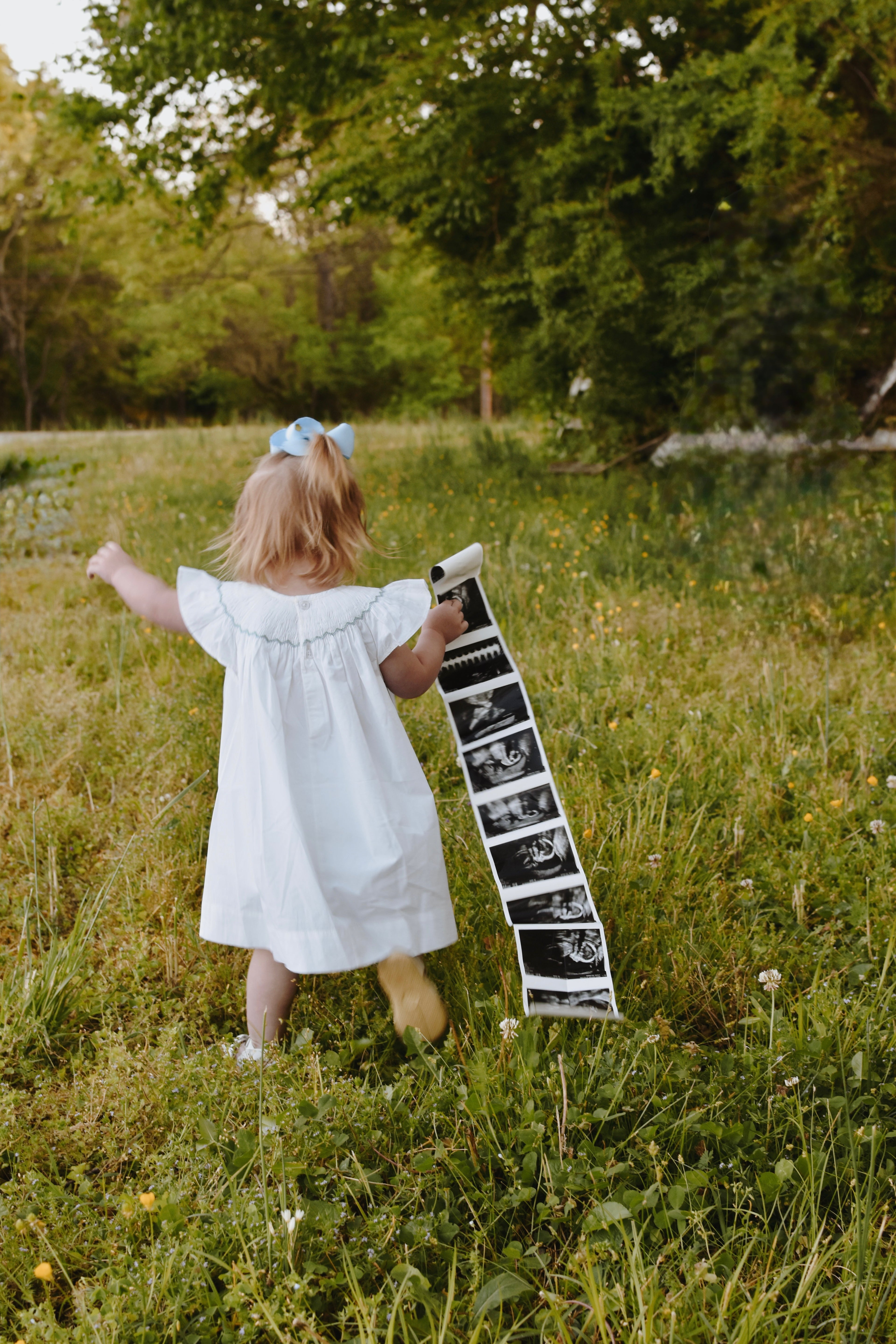 Hand Smocked Dress with Hand Embroidered Cross
