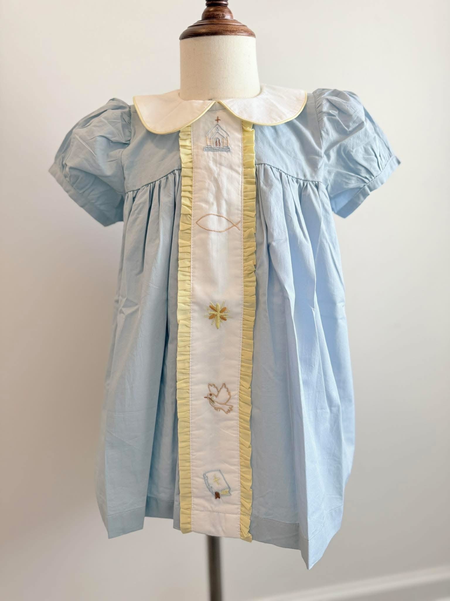 Hand Embroidered Church Dress