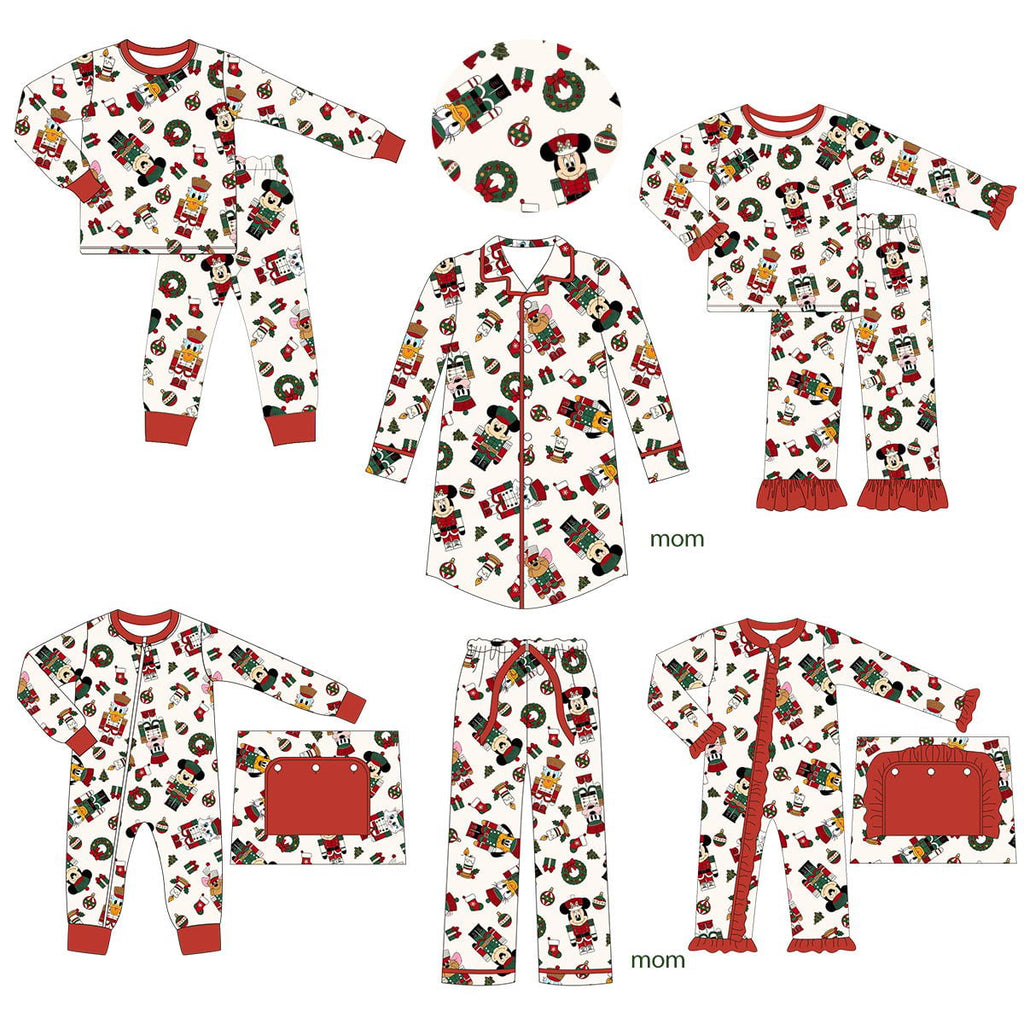 Girls Nutcracker Christmas Ruffle Zippy Loungewear ETA November 2026